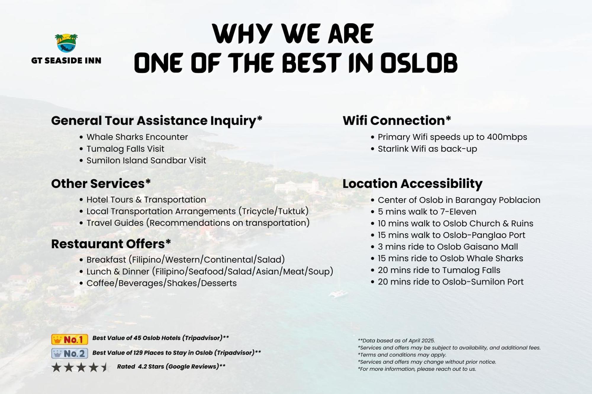 GT Seaside Inn Oslob Exterior foto